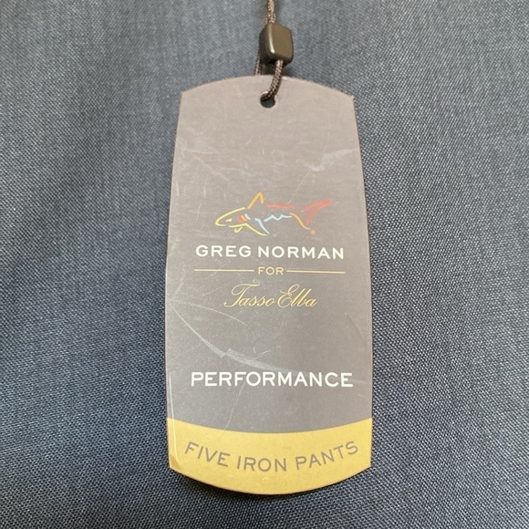 NWT Greg Norman Performance Pant Mens 36/29 Navy Heather 5 Iron Golf Activewear - Picture 4 of 9